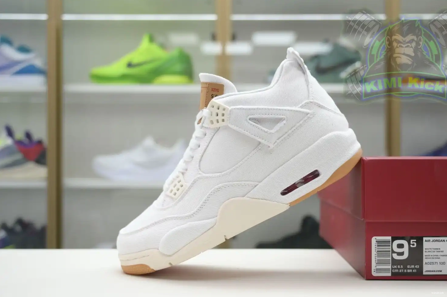 tag) (levis levis white Kimikick Jordan 4 Air Jordan 0423